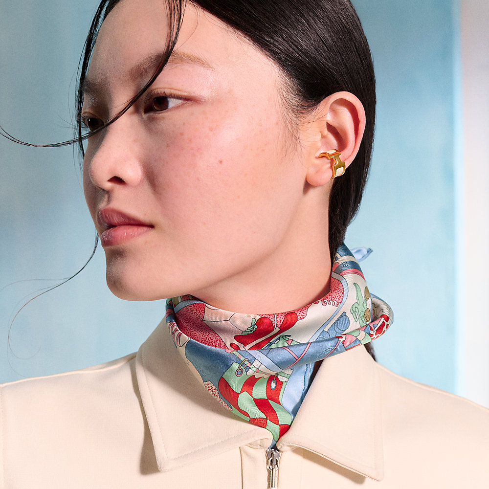 エルメス　45✖️45 シルクシフォンスカーフ Ready… Go! scarf 45 - Blue | Hermès Hong Kong SAR